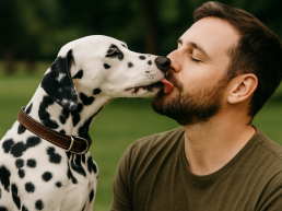 chien embrasse son maitre uai pourquoi mon chien me lèche